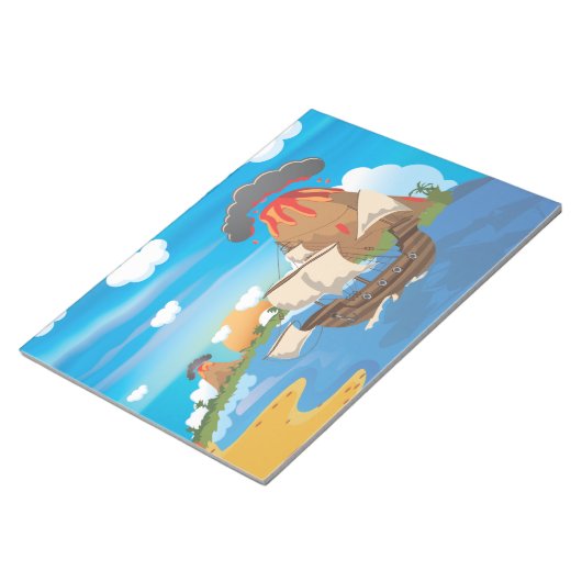 Bloc-note Bateau pirate (Incliné)