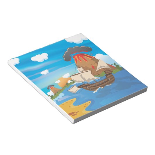 Bloc-note Bateau pirate (Incliné)