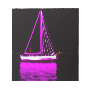 Bloc-note Bateau Violet