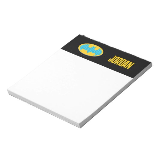 Bloc-note Batman | Symbole Cyan Stripes (Tourné)