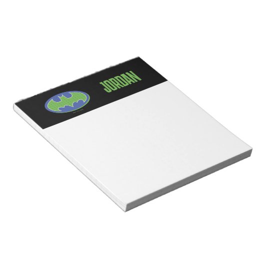 Bloc-note Batman | Symbole pourpre et vert (Incliné)