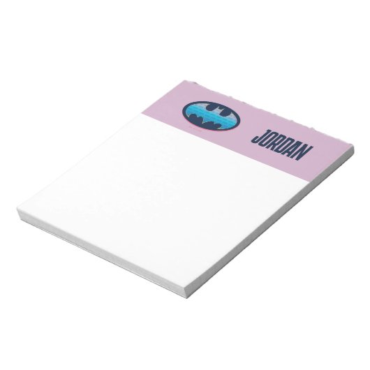 Bloc-note Batman | Symbole rose et bleu (Tourné)