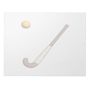 Bloc-note Bâton de hockey et boule de champ