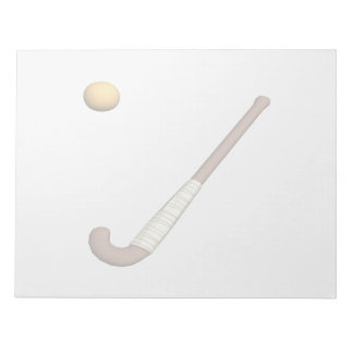 Bloc-note Bâton et balle de hockey sur gazon