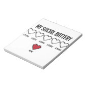 Bloc-note Batterie sociale 2 (Tourné)