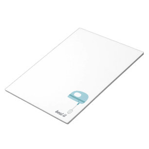 Bloc-note Battez-le batteur bleu de cuisine de