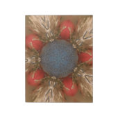 Bloc-note Baubles de décoration de Noël rouge bleu (Tourné)