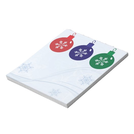 Bloc-note Baubles de Noël (Tourné)