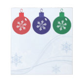 Bloc-note Baubles de Noël (Devant)