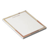 Bloc-note Bauhaus Terracotta Beige Abstract Personalized (Incliné)