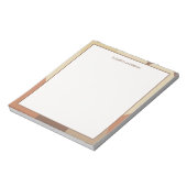 Bloc-note Bauhaus Terracotta Beige Abstract Personalized (Tourné)