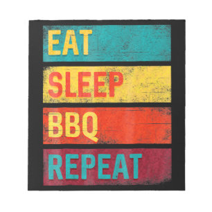 Bloc-note BBQ Barbecue Grillades Cadeau Dormir BBQ