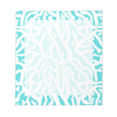 Bloc-note Beach Coral Reef Motif Nautique Blanc Bleu (Devant)