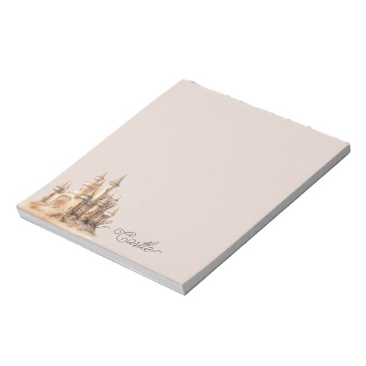 Bloc-note Beach Cream Sand Castle (Tourné)