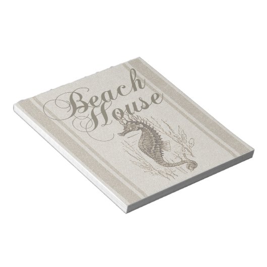 Bloc-note Beach House Seahorse Seashore (Incliné)
