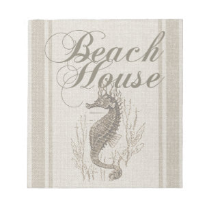 Bloc-note Beach House Seahorse Seashore