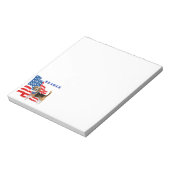 Bloc-note Beagle avec drapeau américain (Tourné)