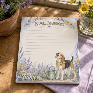 Bloc-note Beagle Brainstorms Aquarelle Florale
