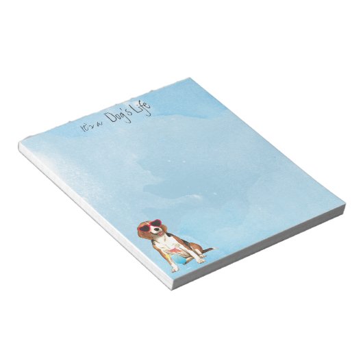 Bloc-note Beagle d'été (Incliné)