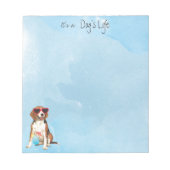 Bloc-note Beagle d'été (Devant)