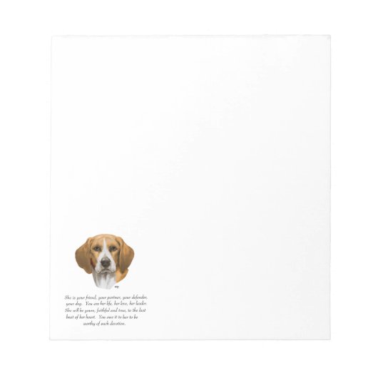 Bloc-note Beagle Keepsake (Devant)