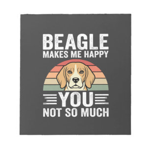 Bloc-note Beagle Me Rend Heureux Amoureux Des Chiens