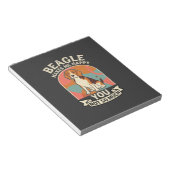 Bloc-note Beagle Me Rend Heureux Vous Pas Tellement Chien (Incliné)