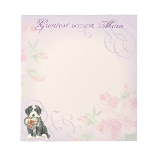 Bloc-note Beardie Heart Maman (Devant)