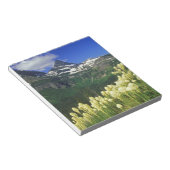 Bloc-note Beargrass au col Logan dans le parc national Glaci (Incliné)