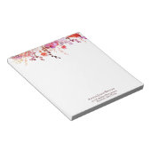 Bloc-note Beau arrangement rouge et violet (Incliné)