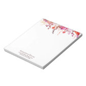 Bloc-note Beau arrangement rouge et violet (Tourné)