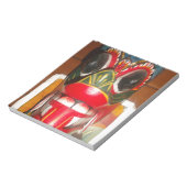 Bloc-note Beau art traditionnel sri-lankais de masques de fe (Tourné)