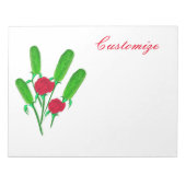 Bloc-note Beau bouquet de chiche avec Thunder_Cove Rose (Devant)