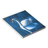 Bloc-note Beau cygne blanc dans l'eau (Incliné)