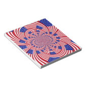 Bloc-note Beau drapeau américain Extraordinaire Kaleidoscope (Incliné)