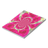 Bloc-note Beau Extraordinaire Roses rouges Motif Kaleidoscop (Tourné)