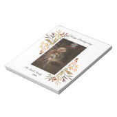 Bloc-note Beau feuillage d'automne Thanksgiving Photo Notepa (Tourné)