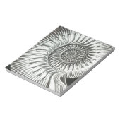 Bloc-note Beau gros plan en ammonite design (Tourné)
