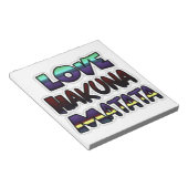 Bloc-note Beau Hakuna Matata Art Print (Incliné)