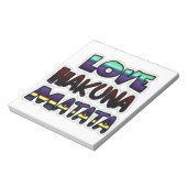 Bloc-note Beau Hakuna Matata Art Print (Tourné)