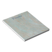 Bloc-note Beau marbre bleu et cuivre (Incliné)