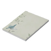 Bloc-note Beau Oiseau Bleu (Tourné)