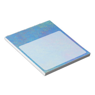 Bloc-note Beau papier bleu marbré