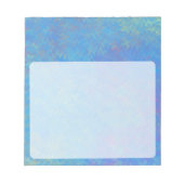 Bloc-note Beau papier bleu marbré (Devant)