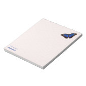 Bloc-note Beau papillon bleu Morpho personnalisé (Tourné)
