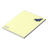 Bloc-note Beau papillon bleu Morpho personnalisé (Tourné)