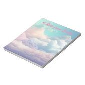 Bloc-note Beau Pastel Cloud (Tourné)