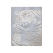 Bloc-note Beau tigre blanc aux yeux bleu cristal (Tourné)