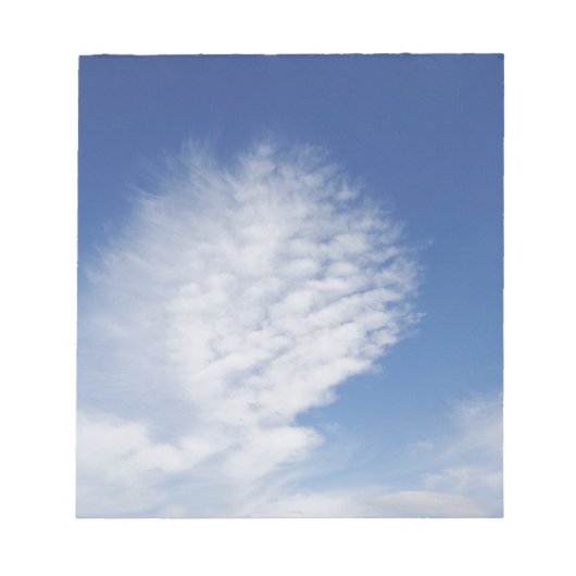 Bloc-note beautiful, big cloud (Devant)