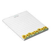 Bloc-note Beaux cahiers lignés tournesols (Incliné)